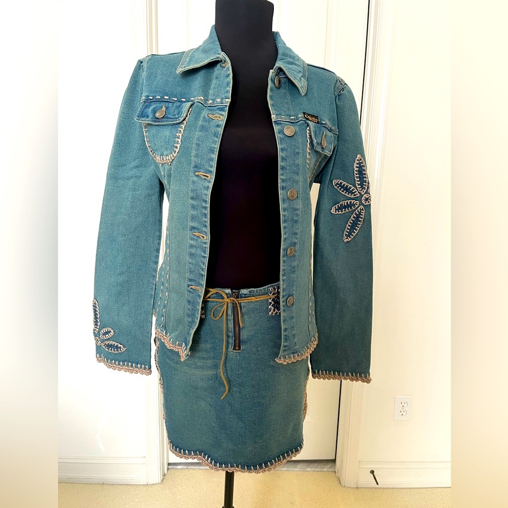 Beautiful Denim jacket & skirt